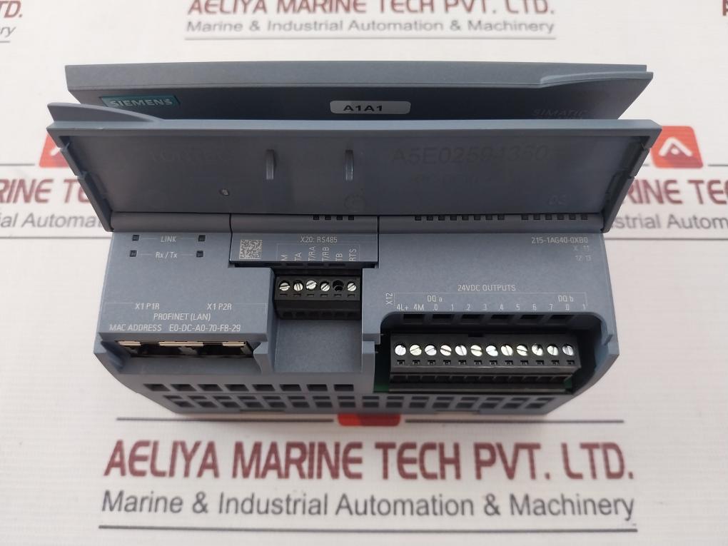 Siemens 6Es7 215-1Ag40-0Xb0 Simatic S7-1200 Cpu 1215C Dc/Dc/Dc Module