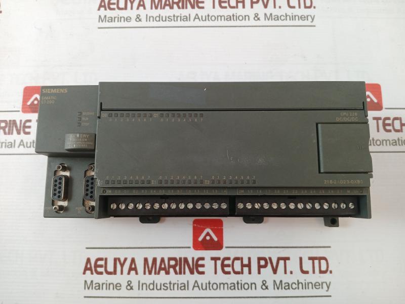 Siemens 6Es7 216-2Ad23-0Xb0 Dc Power Supply 21-28Vdc Di 24X24Vdc 15-30V 40C