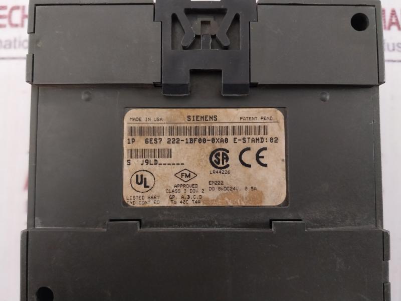 Siemens 6Es7 222-1Bf00-0Xa0 Digital Output Module Dc 24V