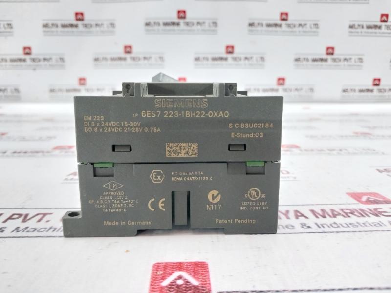 Siemens 6Es7 223-1Bh22-0Xa0 Digital I/O Module Em 223 24Vdc 15-30V