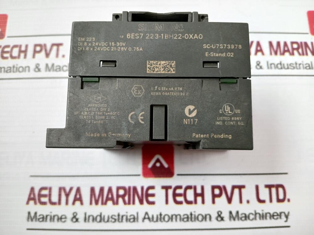 Siemens 6Es7 223-1Bh22-0Xa0 Digital Input /Output Module 24V Dc 15-30V
