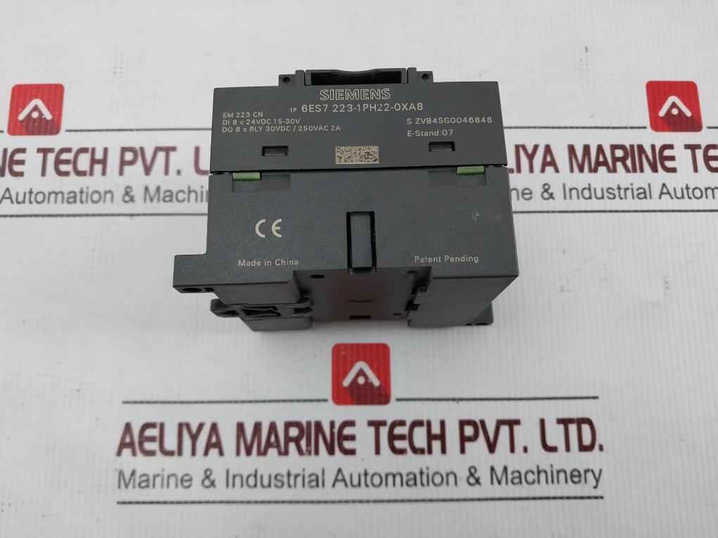Siemens 6Es7 223-1Ph22-0Xa8 Em 223 Cn Digital Input/Output Expansion Module 24 V