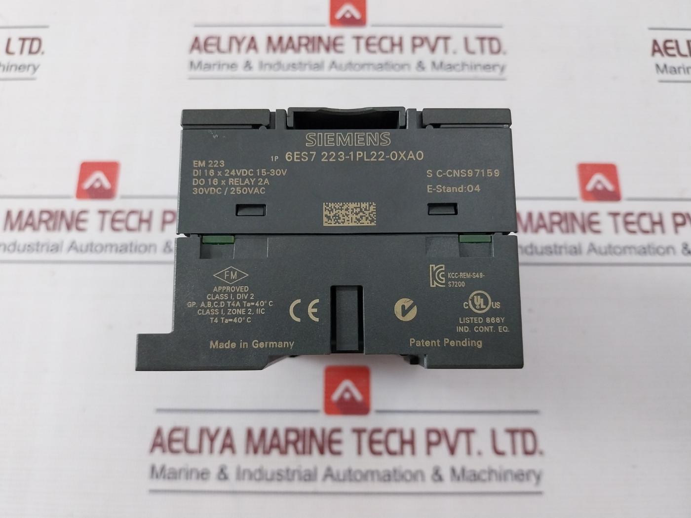 Siemens 6Es7 223-1Pl22-0Xa0 Digital I/O Module Dc/Relay Em 223 30Vdc/250Vac