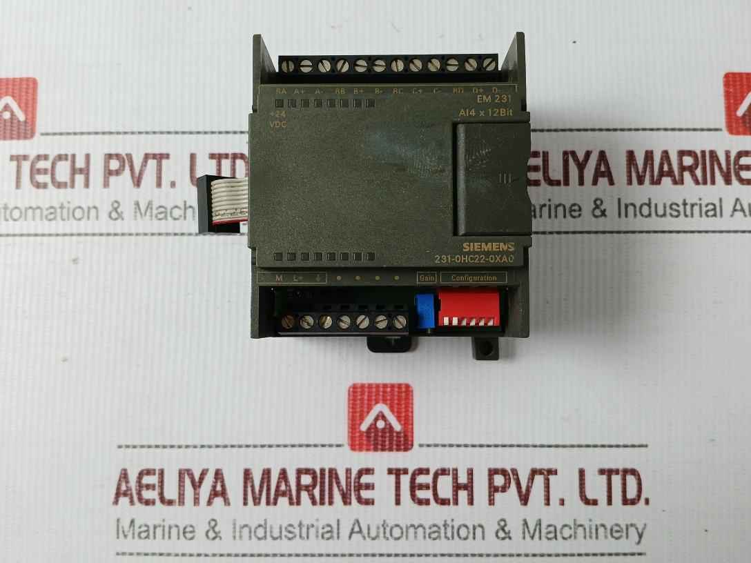Siemens 6es7 231-0hc22-0xa0 Analog Input Module Em 231 21-28 Vdc