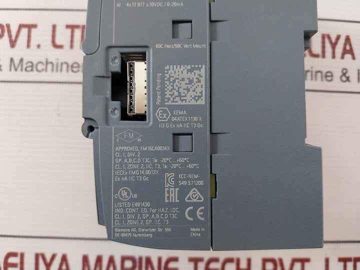 Siemens 6Es7 231-4Hd32-0Xb0 Simatic S7-1200 Analog Input Module 24Vdc 45Ma