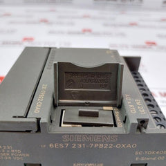 Siemens 6Es7 231-7Pb22-0Xa0 Analog Input Em231 Cn Rtd Module
