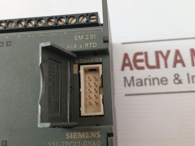 Siemens 6Es7 231-7Pc22-0Xa0 Analog Input Module 21-28 Vdc Em 231 Ai 4 X Rtd