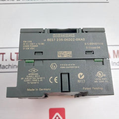 Siemens 6Es7 235-0Kd22-0Xa0 Analog I/O Module 21-28 Vdc 40C Em235
