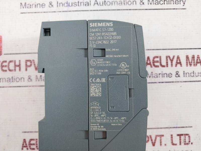 Siemens 6Es7 241-1Ch32-0Xb0 Simatic S7-1200 Communication Module 9-pole D-sub