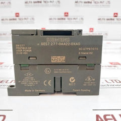 Siemens 6Es7 277-0Aa22-0Xa0 Profibus Dp Module User Power Sc-u7P97075 21-28 Vdc
