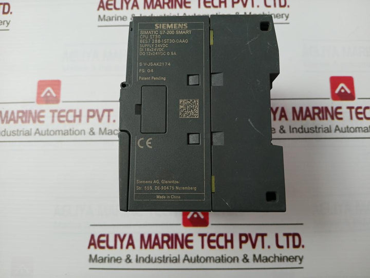 Siemens 6Es7 288-1St30-0Aa0 Simatic S7-200 Smart Cpu St30 Module 24Vdc