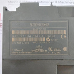 Siemens 6Es7 314-1Ae04-0Ab0 Controller Module Cpu314 Dc24V, 0.7A V1.2.0