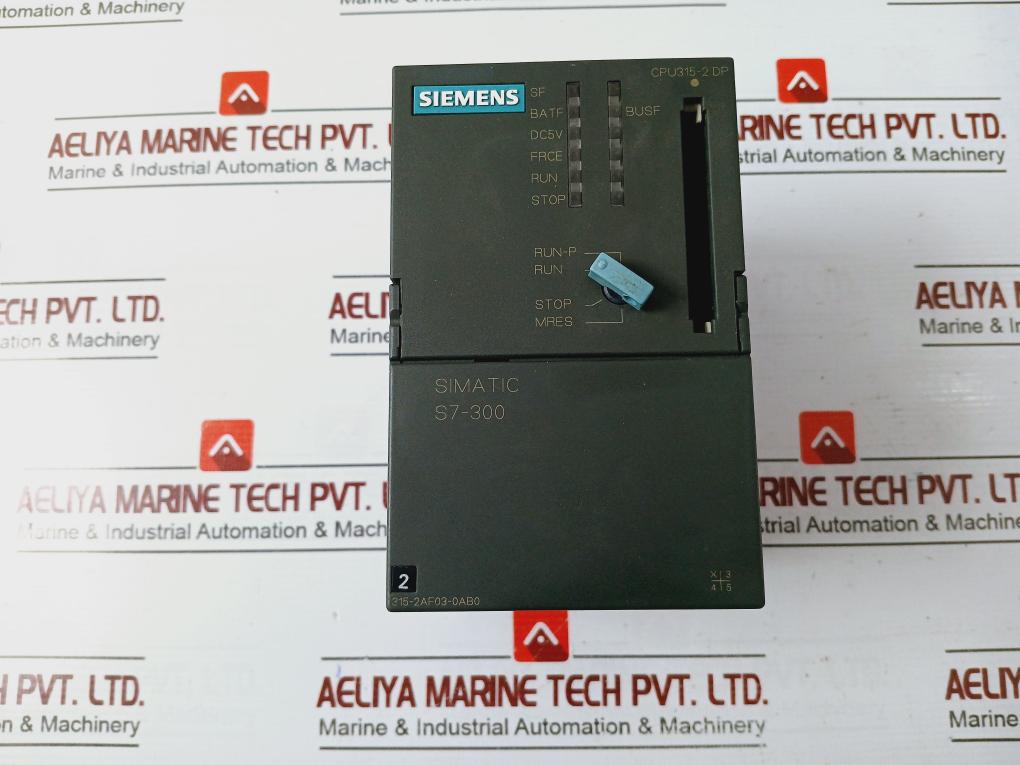 Siemens 6Es7 315-2Af03-0Ab0 Central Processing Unit S C-p9E94909