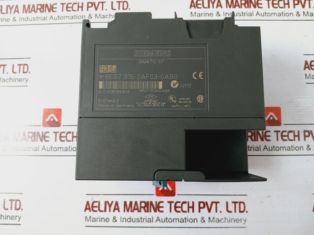 Siemens 6Es7 315-2Af03-0Ab0 Central Processing Unit S C-p9E94909