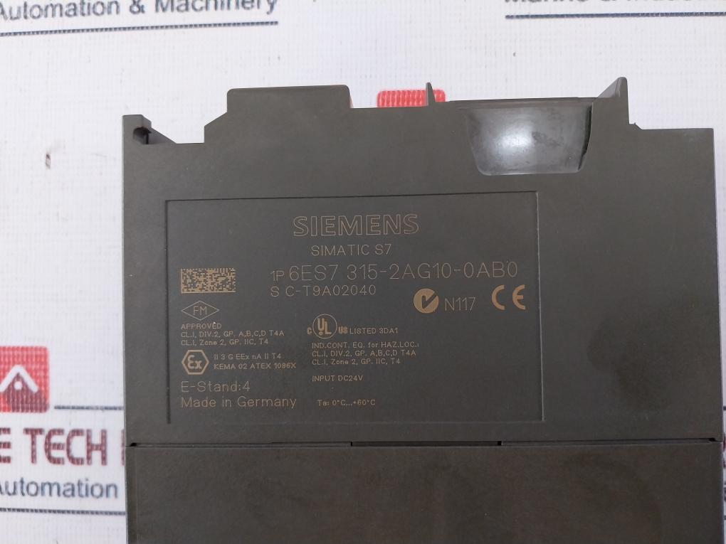 Siemens 6Es7 315-2Ag10-0Ab0 Power Supply