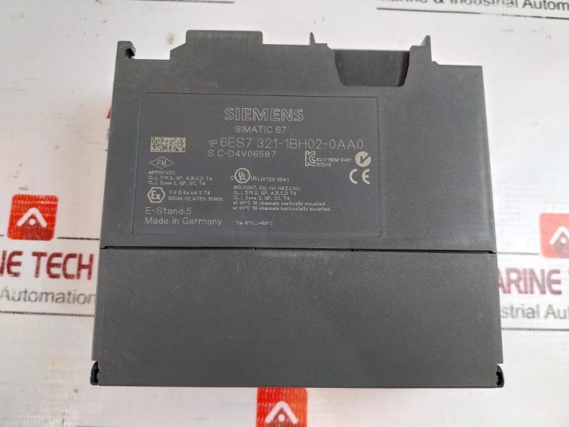 Siemens 6Es7 321-1Bh02-0Aa0 Simatic S7-300 Digital Input Sm 321 Isolated 16