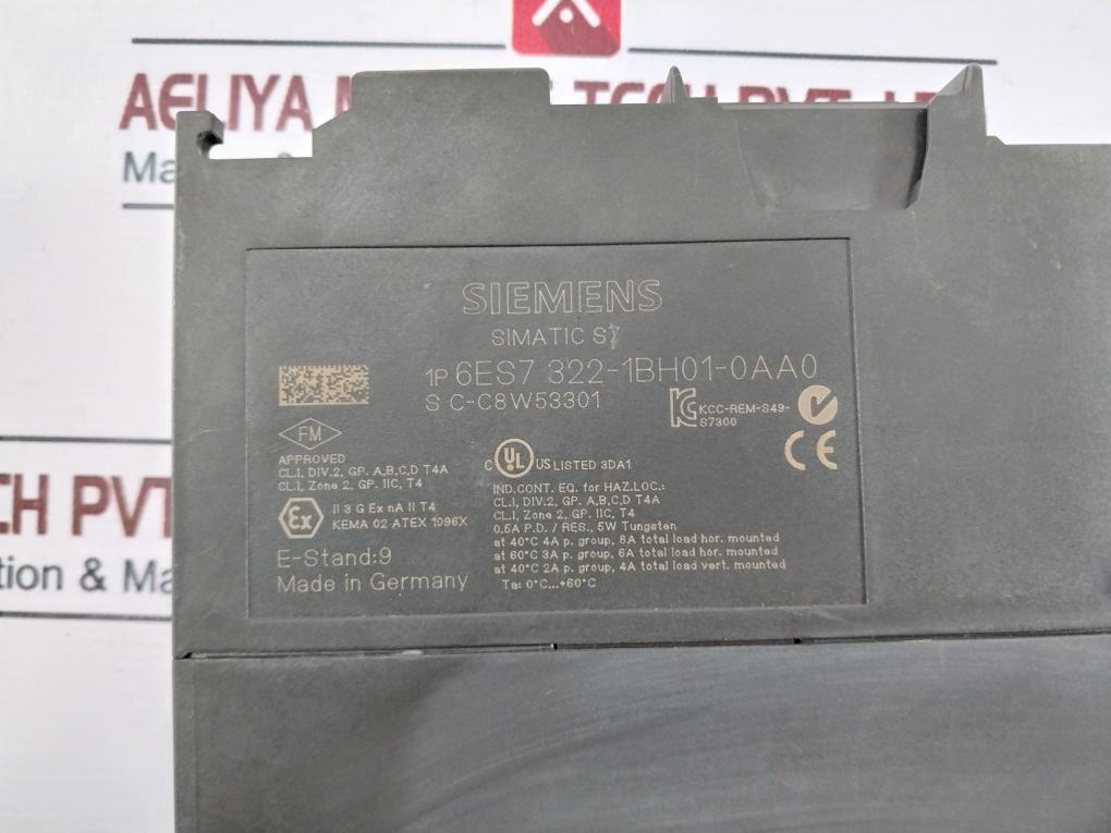 Siemens 6Es7 322-1Bh01-0Aa0 Simatic S7 16-digital Output Module