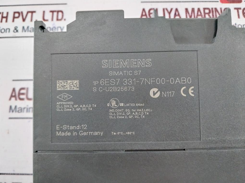 Siemens Simatic S7 6Es7 331-7Nf00-0Ab0 Analog Input Module