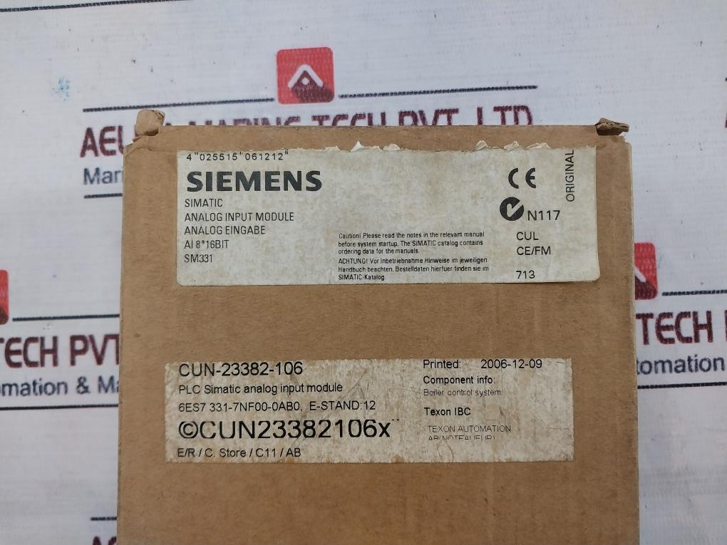 Siemens Simatic S7 6Es7 331-7Nf00-0Ab0 Analog Input Module