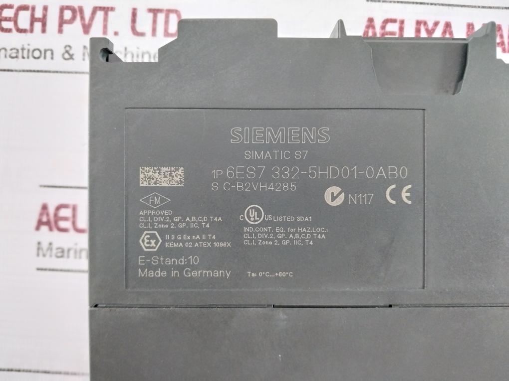 Siemens Simatic S7 6Es7 332-5Hd01-0Ab0 Analog Output Module 720 2056-01