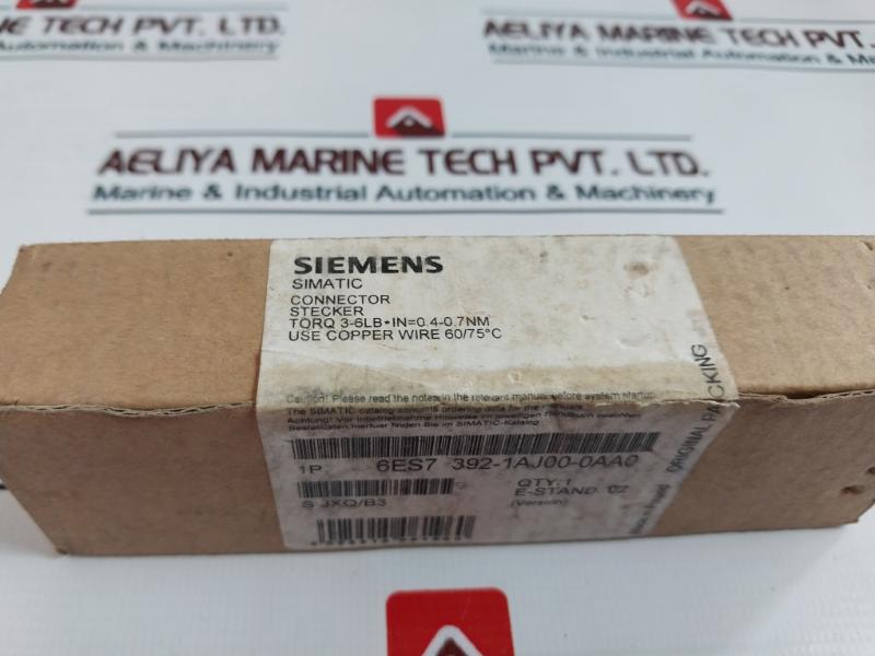 Siemens 6Es7 392-1Aj00-0Aa0 Front Connector B/9386