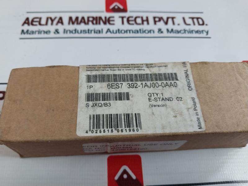 Siemens 6Es7 392-1Aj00-0Aa0 Front Connector B/9386