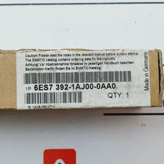 Siemens 6Es7 392-1Aj00-0Aa0 Front Connector 6Es7 392-1Aj00-0Aa0