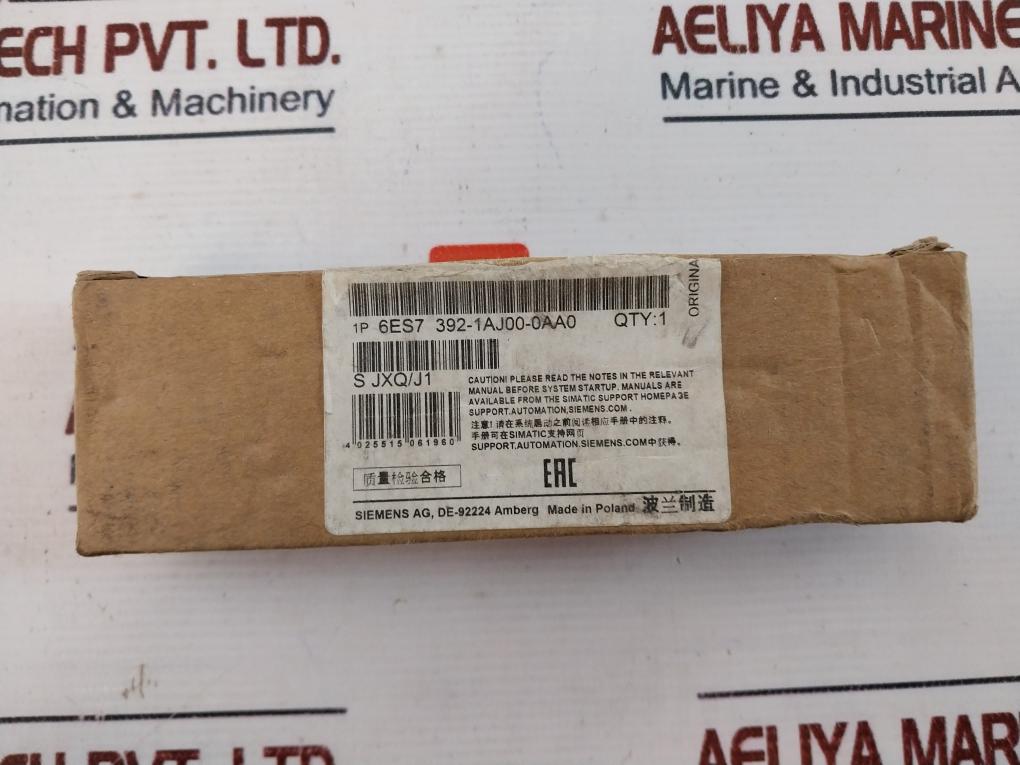 Siemens 6Es7 392-1Aj00-0Aa0 Front Connector S Jxq/J1