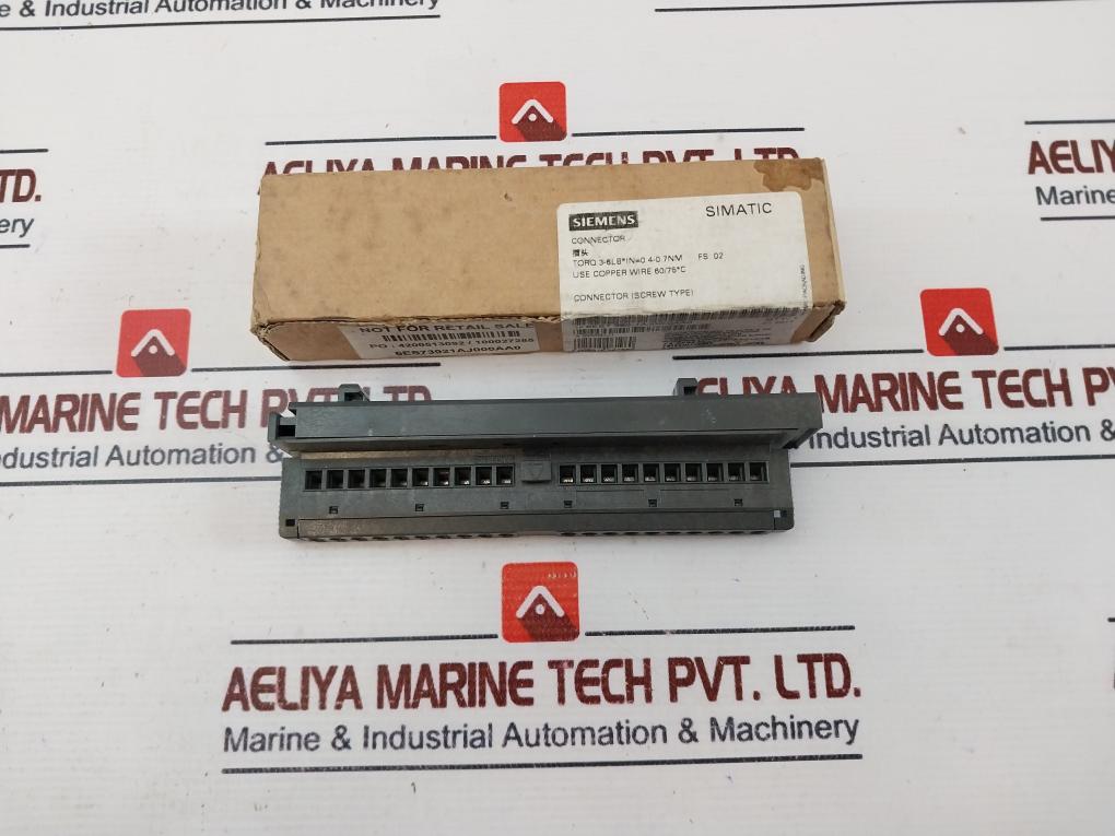 Siemens 6Es7 392-1Aj00-0Aa0 Front Connector (Screw Type)