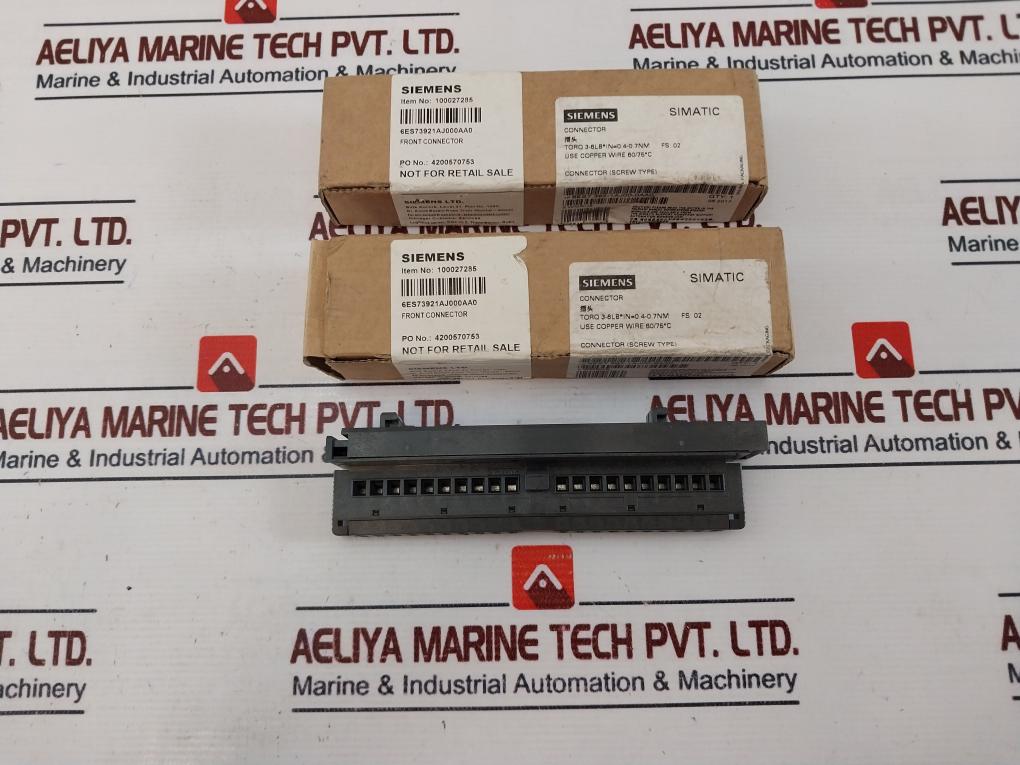 Siemens 6Es7 392-1Aj00-0Aa0 Front Connector (Screw Type) S Wmr/J8