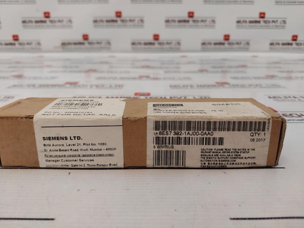 Siemens 6Es7 392-1Aj00-0Aa0 Front Connector (Screw Type) S Wmr/J8