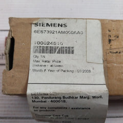 Siemens 6Es7 392-1Am00-0Aa0 Front Connector 0.4-0.7Nm