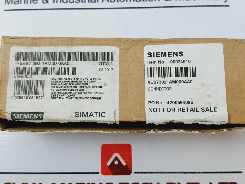 Siemens 6Es7 392-1Am00-0Aa0 Front Connector 6Es7 392-1Am00-0Aa0