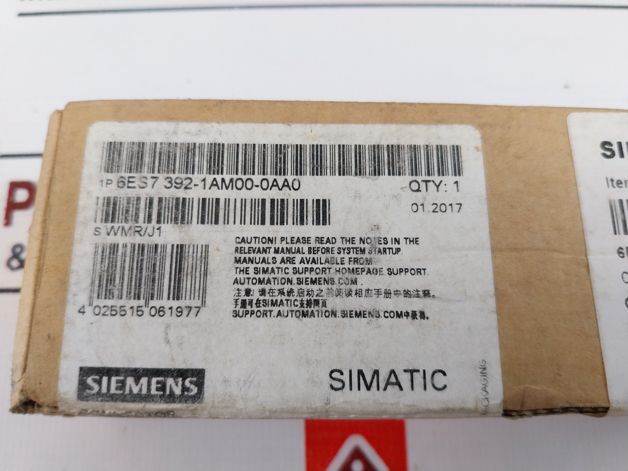 Siemens 6Es7 392-1Am00-0Aa0 Front Connector With Screw Contacts