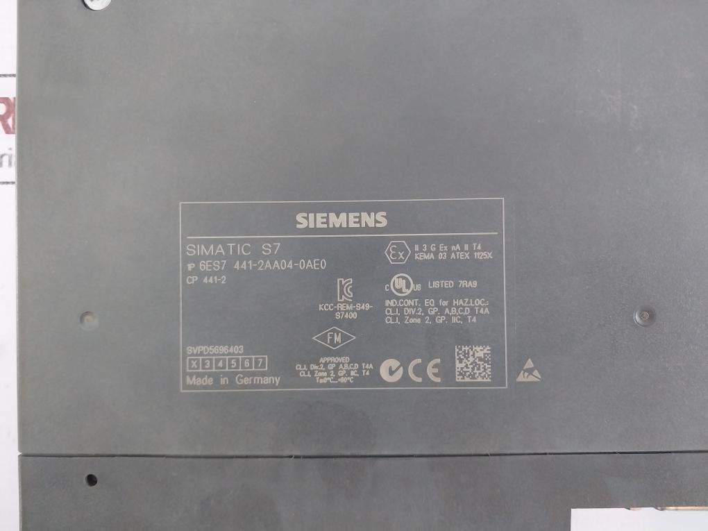 Siemens 6Es7 441-2Aa04-a0E0 Communication Processor, Simatic S7 Cp 441-2