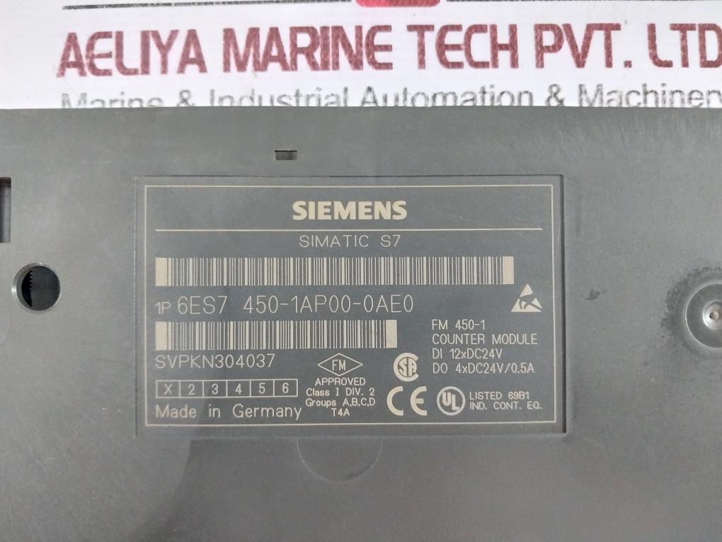 Siemens 6Es7 450-1Ap00-0Ae0 Counter Module, Simatic S7 Fm 450-1