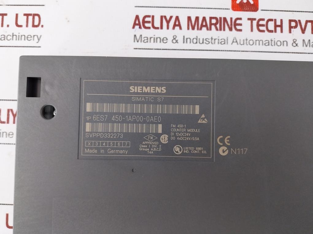 Siemens 6Es7 4501Ap000Ae0 Counter Module Di 12Xdc24V Do 4Xdc24V/0.5A S7-400