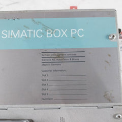 Siemens 6Es7647-6Ng20-0Bb0 Simatic Box Pc 50-60Hz