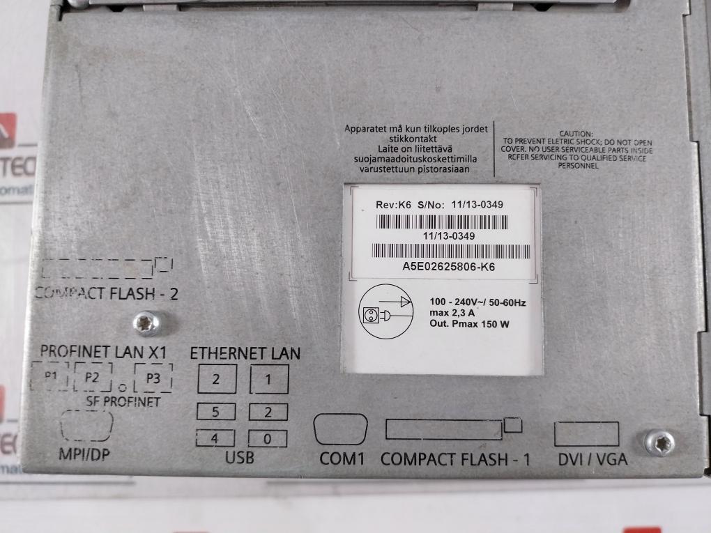 Siemens 6Es7647-6Ng20-0Bb0 Simatic Box Pc 50-60Hz