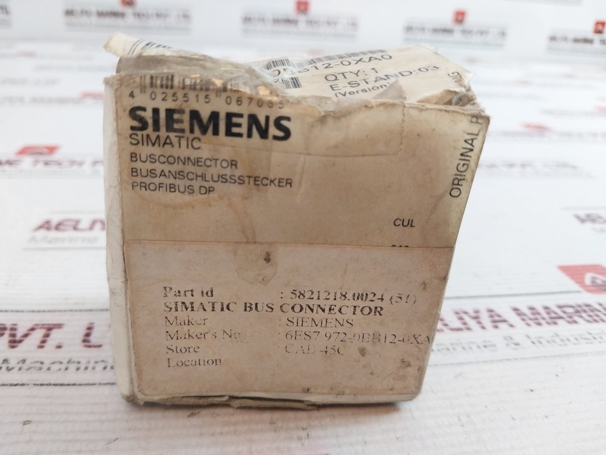 Siemens 6Es7972-0Bb12-0Xa0 Profibus Dp Bus Connector