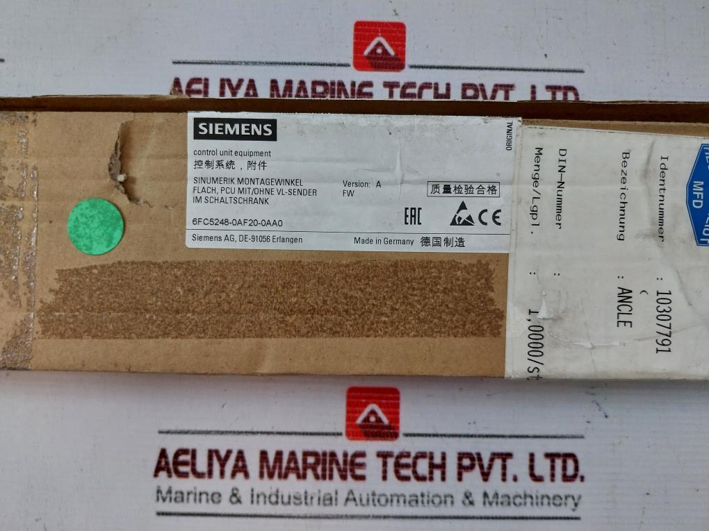 Siemens 6Fc5248-0Af20-0Aa0 Mounting Bracket Flat Set