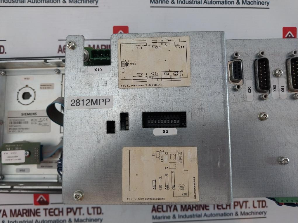 Siemens 6Fc5303-1Af00-8Aa1 Pushbutton Panel 24Vdc