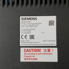 Siemens 6Fc5370-1At00-0Aa0 Sinumerik 808D Turning Panel Ppu141.1 24Vdc 2.5A