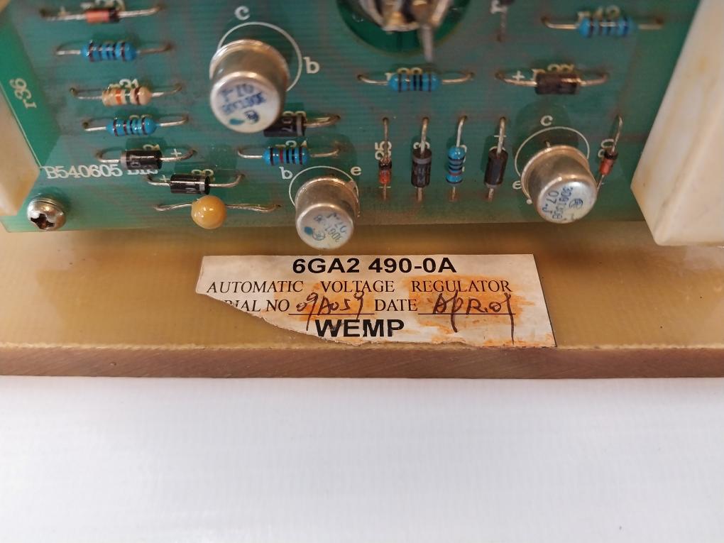 Siemens 6Ga2 490-0A Automatic Voltage Regulator B540802 B13