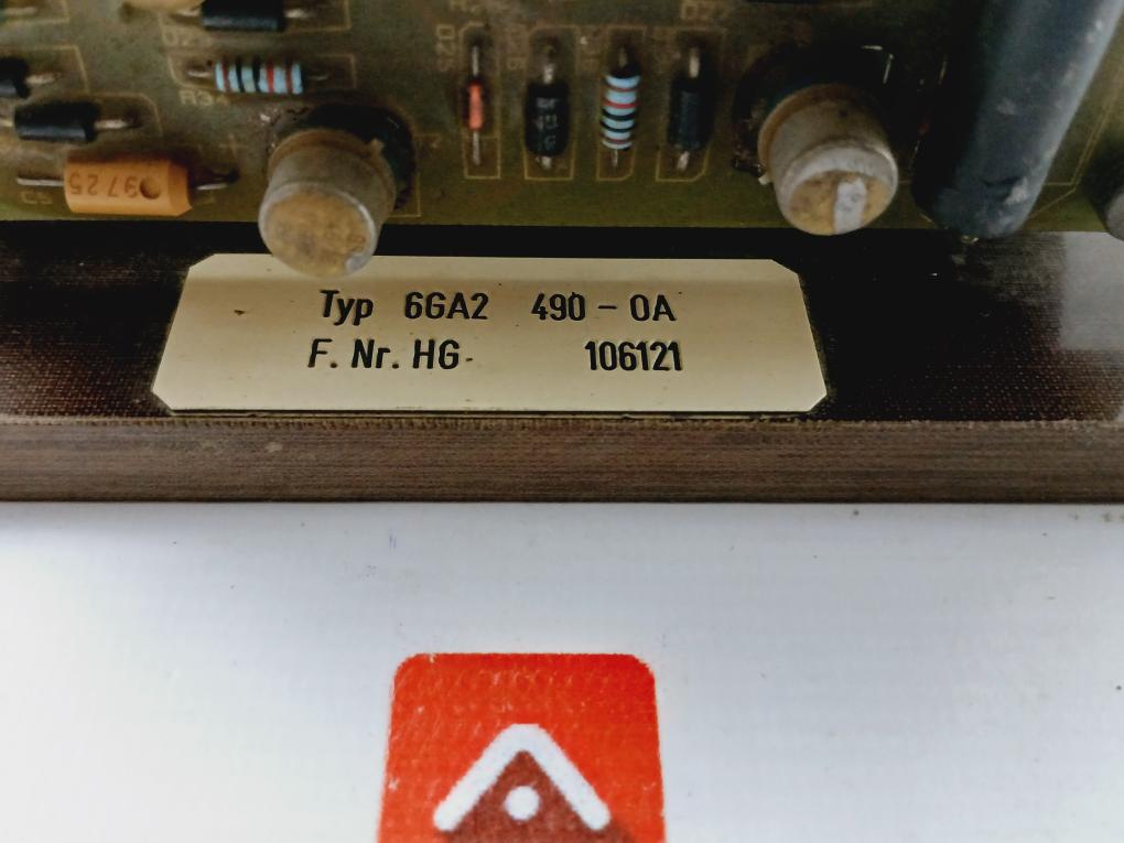 Siemens 6Ga2 490-0A Automatic Voltage Regulator Hg 106121
