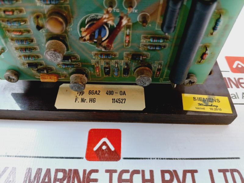 Siemens 6Ga2 490-0A Automatic Voltage Regulator Hg 114527