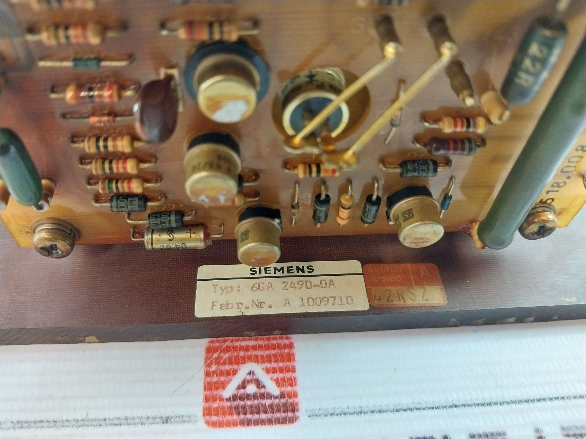Siemens 6Ga 2490-0A Voltage Regulator A 1009710