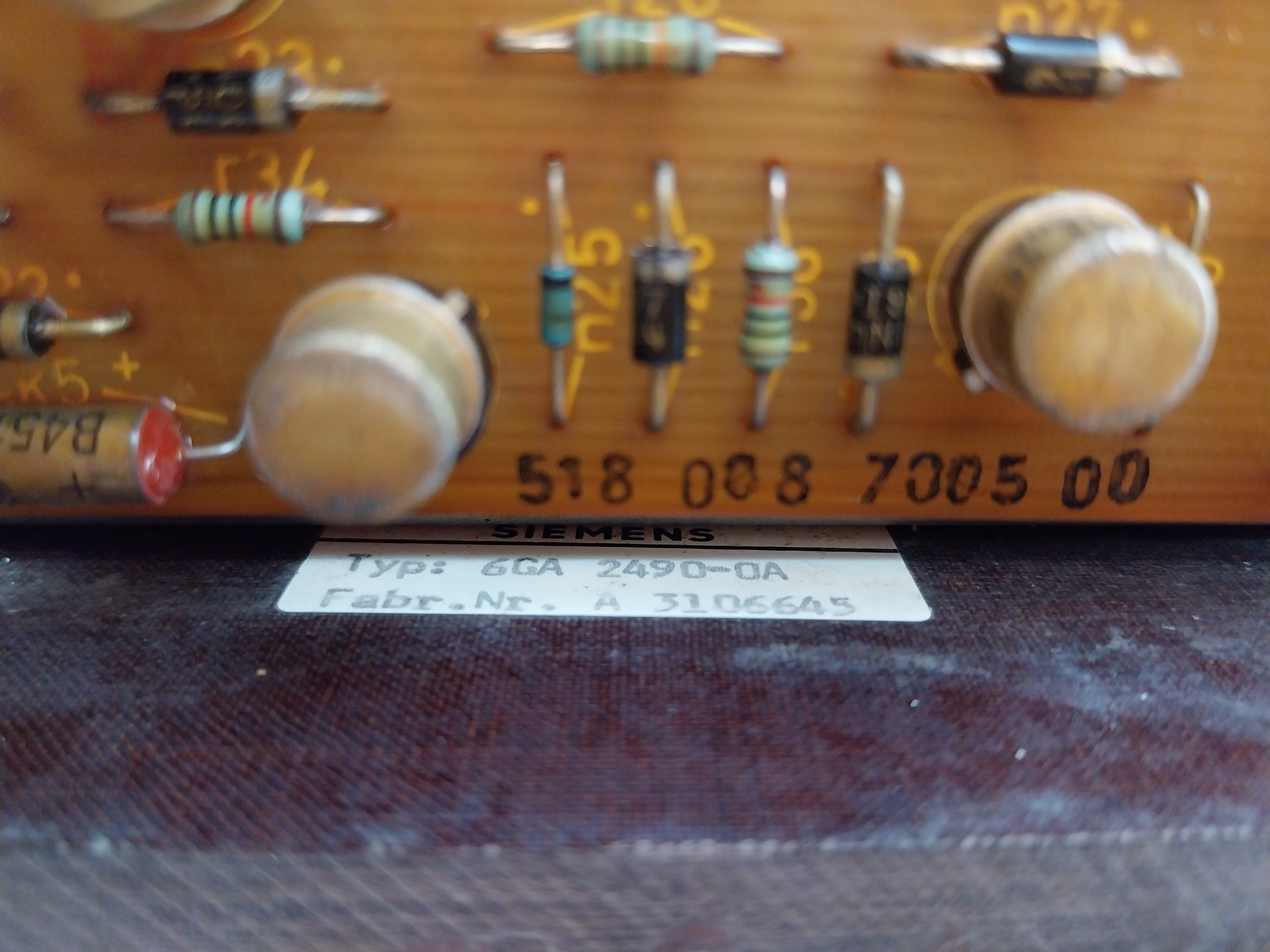 Siemens 6Ga 2490-0A Voltage Regulator A 3106645