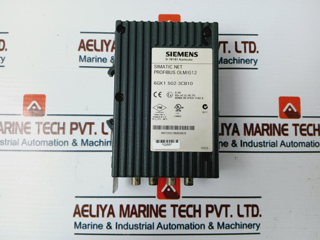 Siemens Simatic Net Profibus Olm/G12 6Gk1 502-3Cb10 Interface Module 24Vdc