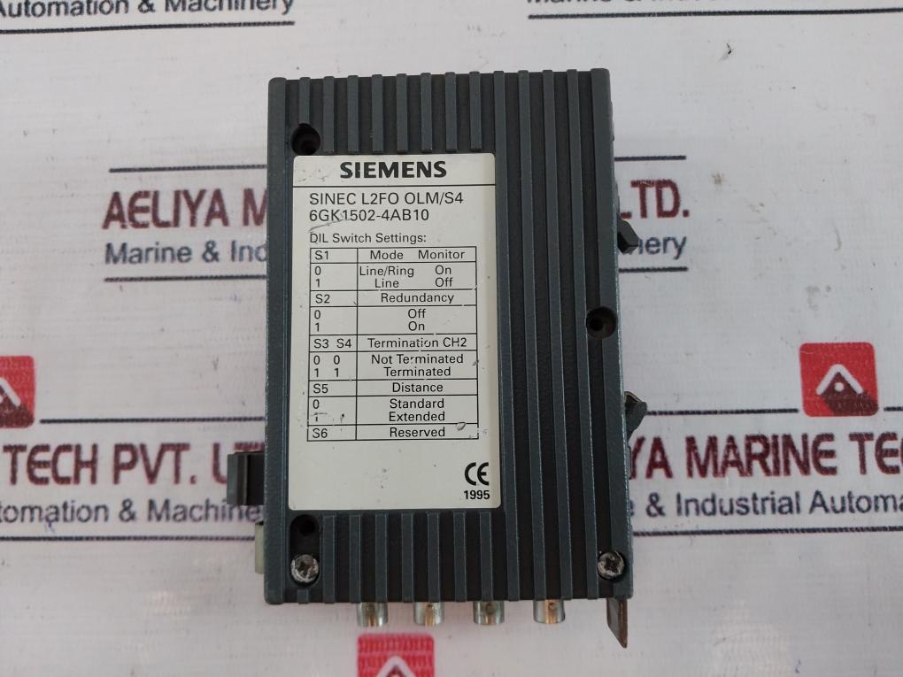 Siemens 6Gk 1502-4Ab10 Optical Link Module 24Vdc 250Ma